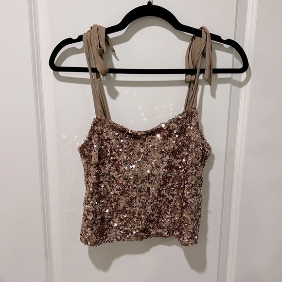 NWOT Free People Sparkly Tank - Picture 2 of 4